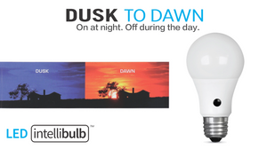 A19 LED Light Bulbs, 60W, Soft White Dusk-to-Dawn LED,