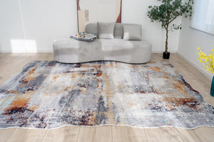 Denali Granite/Rust 5 ft. 6 in. x 8 ft. 6 in. Area Rug