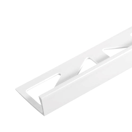 Dural Durosol 3/8 in. L Angle White Profile Metal Tile Edging Trim