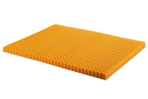 Ditra-Heat Membrane Sheet 3 feet 2-5/8 inch X 2 feet 7-3/8 inch = 8.4 SF