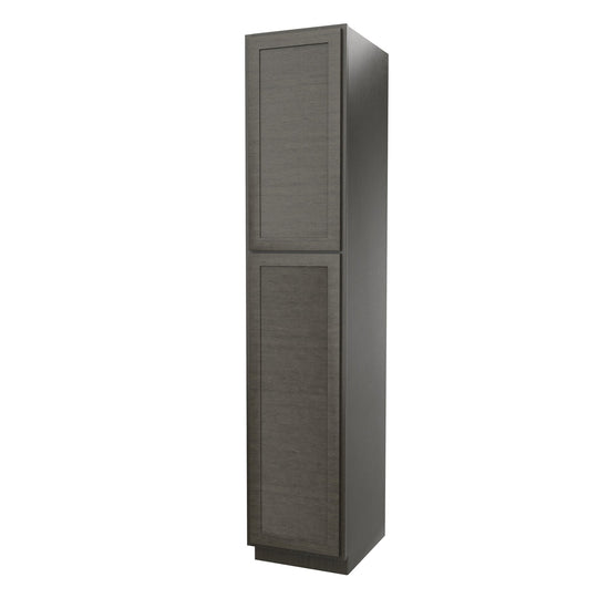 Elegant Smoky Grey - Utility Cabinet | 18"W x 90"H x 24"D
