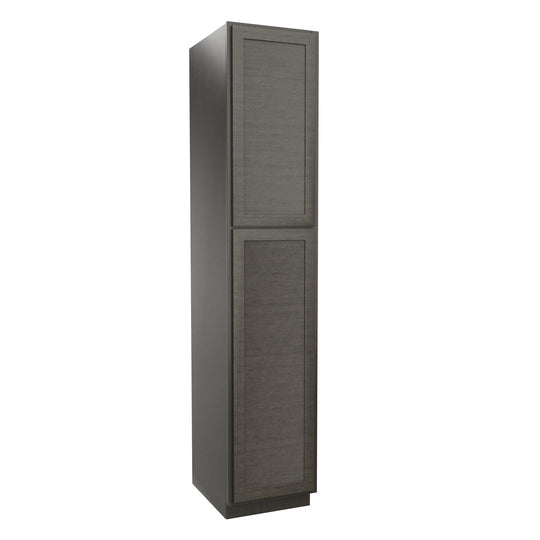 Elegant Smoky Grey - Utility Cabinet | 18"W x 90"H x 24"D