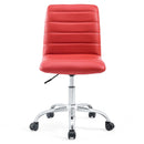 Load image into Gallery viewer, Modway Ripple Armless Mid Back Vinyl Swivel Computer Desk Office Chair - Computer Chair