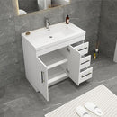 Load image into Gallery viewer, Everest Freestanding Bathroom Vanity with Acrylic Sink, Doors &amp; Drawers