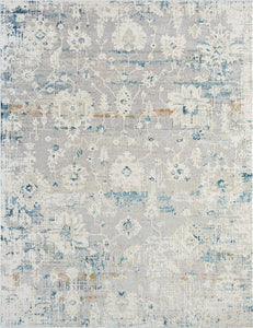 Ethos Gray/Blue 5 ft. 6 in. x 8 ft. 6 in. Area Rug