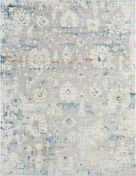 Ethos Gray/Blue 5 ft. 6 in. x 8 ft. 6 in. Area Rug