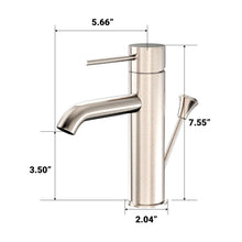 Load image into Gallery viewer, Single Hole Bathroom Sink Faucet with Lift
