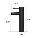 Load image into Gallery viewer, Matte Black Bathroom Faucet With Hot &amp; Cold Mixer Tap