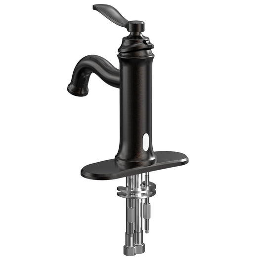 Single Handle Bathroom Faucet With Pop-up Drain in Oil Rubbed Bronze