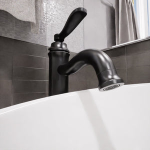 Single Handle Bathroom Faucet With Pop-up Drain in Oil Rubbed Bronze