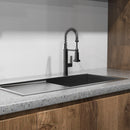 Load image into Gallery viewer, Pull Down Kitchen Faucet with Semi Pro Single Handle in Polished Chrome