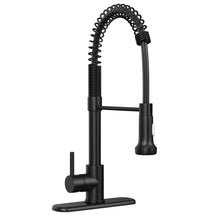 Load image into Gallery viewer, Single Handle Pull-down Sprayer Kitchen Faucet With Dual Mode Switch in Stainless Steel