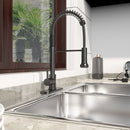 Load image into Gallery viewer, Single Handle Pull-down Sprayer Kitchen Faucet With Dual Mode Switch in Stainless Steel