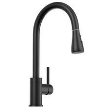 Load image into Gallery viewer, 16.92 Inches Single Handle Pull-down Sprayer Kitchen Faucet With Plate, and Brass Body