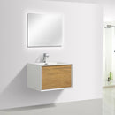 Load image into Gallery viewer, Frescia White Oak Floating / Wall Mounted Bathroom Vanity With Acrylic Sink