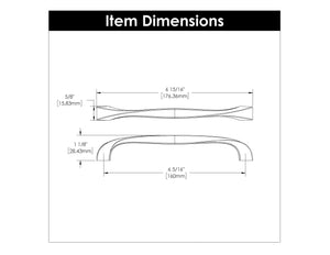 Cabinet Pull 5-1/16 Inch (128mm) Center to Center - Hickory Hardware