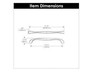 Cabinet Pull 7-9/16 Inch (192mm) Center to Center - Hickory Hardware