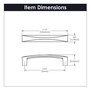 Cabinet Pull 3-3/4 Inch (96mm) Center to Center - Hickory Hardware