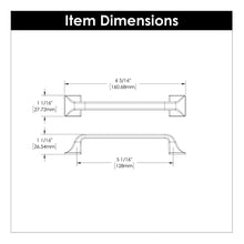 Load image into Gallery viewer, Cabinet Pull 5-1/16 Inch (128mm) Center to Center - Hickory Hardware