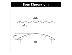 Cabinet Pull 6-5/16 Inch (160mm) Center to Center - Hickory Hardware