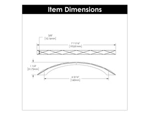 Cabinet Pull 6-5/16 Inch (160mm) Center to Center - Hickory Hardware