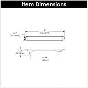 Kitchen Cabinet Handles 5-1/16 Inch (128mm) Center to Center - Hickory Hardware