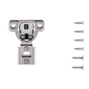 Load image into Gallery viewer, Hinge Concealed 1/4 Inch Overlay Face Frame Self-Close in Polished Nickel (2 Hinges/Per Pack) - Hickory Hardware