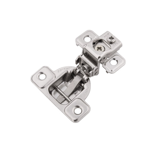 Concealed Cabinet Hinges 1-1/4 Inch Overlay Face Frame Self-Close (2 Hinges/Per Pack) in Polished Nickel - Hickory Hardware