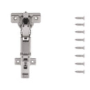 Load image into Gallery viewer, Hinge Concealed Full Overlay Frameless Self-Close 165 Degree (2 Hinges/Per Pack) in Polished Nickel- Hickory Hardware