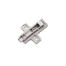 Load image into Gallery viewer, Hinge Concealed Frameless Self-Close Mounting Plate 0 mm (2 Hinges/Per Pack) in Polished Nickel - Hickory Hardware