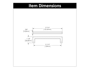 Cabinet Door Handles 5-1/16 Inch (128mm) Center to Center - Hickory Hardware