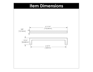 Cabinet Door Handles 6-5/16 Inch (160mm) Center to Center - Hickory Hardware