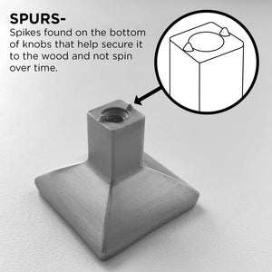 Knob 1-1/4 Inch Square - Skylight Collection - Hickory Hardware