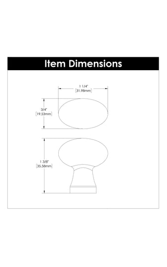 Satin Nickel Knob 1-1/4 Inch x 3/4 Inch - Crystal Palace Collection