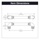 Load image into Gallery viewer, Kitchen Cabinet Pulls 5-1/16 Inch (128mm) Center to Center - Hickory Hardware