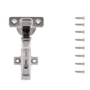 Load image into Gallery viewer, Hinge Concealed Half Overlay Frameless Soft Close (2 Hinges/Per Pack) Polished Nickel- Hickory Hardware