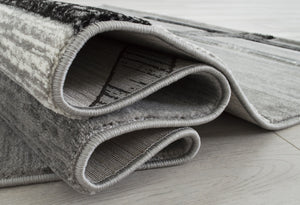 Davincii-411 Area Rugs Rectangle Gray 5-X-7