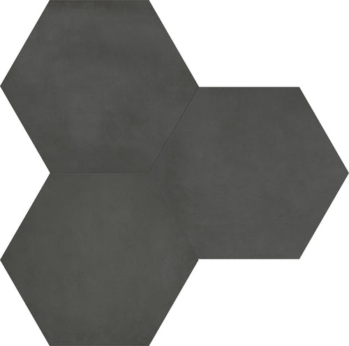 7 in Form Graphite Hexagon Matte Pressed Glazed Porcelain Tile