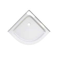 Load image into Gallery viewer, Neo Angle Round Center Drain Shower Pan - Double Tile Flanges - 36 X 36 X 5.5