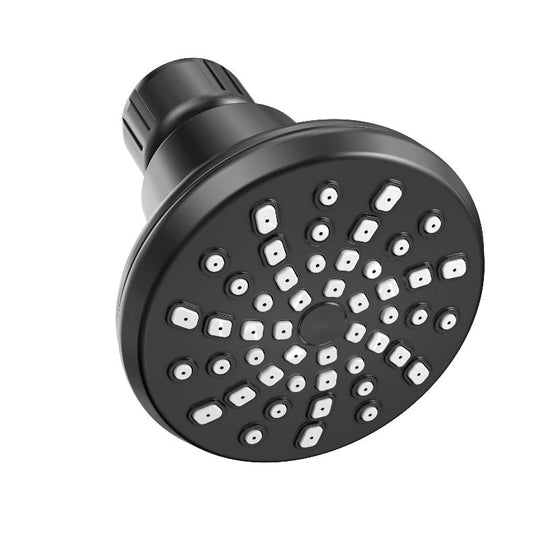 Shower Head Single Setting, Soft Self-Cleaning Nozzles, ABS Shower Arm
