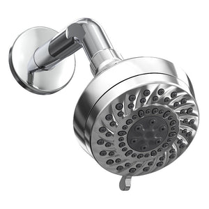 Shower Head 6-Settings, Soft Self-Cleaning Nozzles, Without ABS Shower Arm, ABS Ball Joint