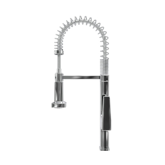 Pull Down Kitchen Faucet with Semi Pro Single Handle in Polished Chrome