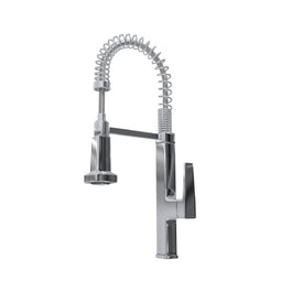 Pull Down Kitchen Faucet with Semi Pro Single Handle in Polished Chrome