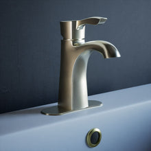 Load image into Gallery viewer, Single Handle Bathroom Faucet With Pop-up Drain in Bronze