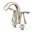 Load image into Gallery viewer, 4 Inch Centerset Bathroom Faucet Pop-up Drain in Brushed Nickel