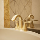 Load image into Gallery viewer, 4 Inch Centerset Bathroom Faucet Pop-up Drain in Brushed Nickel