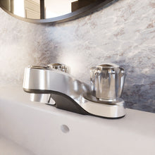 Load image into Gallery viewer, 4 Inch Centerset Bathroom Faucet, Plastic Handle in Polished Chrome