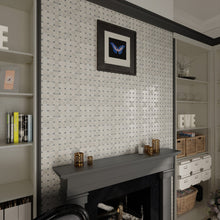 Load image into Gallery viewer, 12 X 12 in. Bianco Carrara White Basket Weave Polished Marble Mosaic Tile