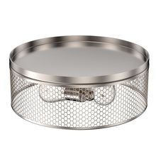 Load image into Gallery viewer, 3-Lights Cage Style Flush Mount Fixture, Drum Shape, E26 Base, UL Listed, 3 Years Warranty