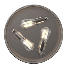 Load image into Gallery viewer, 3-Lights Cage Style Flush Mount Fixture, Drum Shape, E26 Base, UL Listed, 3 Years Warranty
